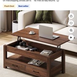 Greenstell Lift Top 39"Wide Coffee Table 