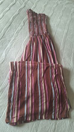 Brown Croptop Jumpsuit- Medium