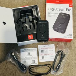 iRig Stream Pro Streaming Audio Interface IK Multimedia 4in 2out LIKE NEW