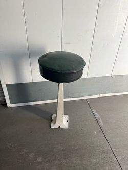 Vintage Industrial Pedestal stool parlor ice cream barStool