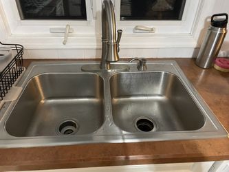 Stainless Sink 30” And Faucet