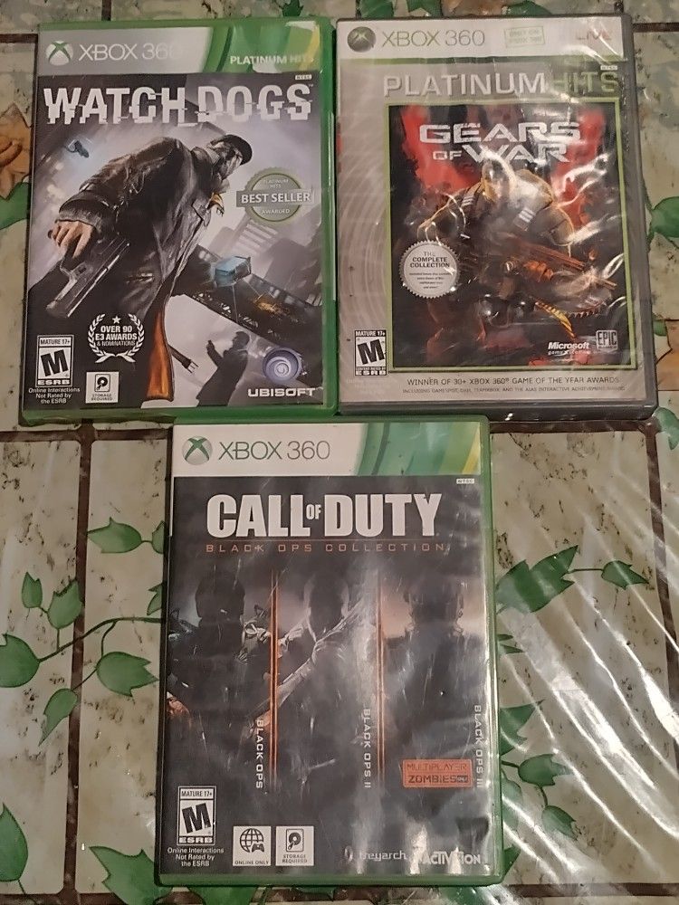 Xbox 360 Game Lot For $30 Firm 