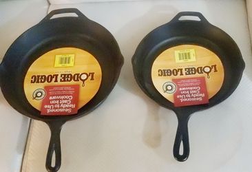 Lodge Cast Iron Skillets 12" & 10.25" – 2-Piece Set – New