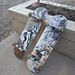 Two 90s complete skateboards