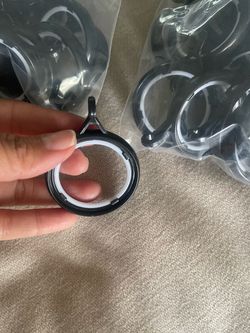 Black Plastic Rings with White Gasket Seals