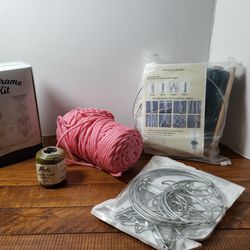 Macrame Kits Lot Extra Cord Accessories With 2 Kits
