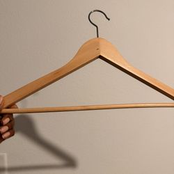 Free Wooden And Plastic Hangers 