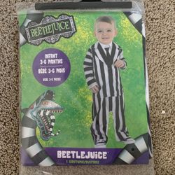 Beetle Juice Baby Halloween Costume Suit 