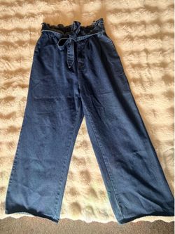 Shein Trendy Wide Leg, bow tie top. Size XL