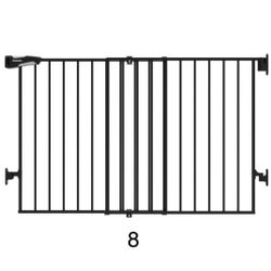 8. Babelio 31.5-55" No Bottom Bar Baby Gate Extra Wide