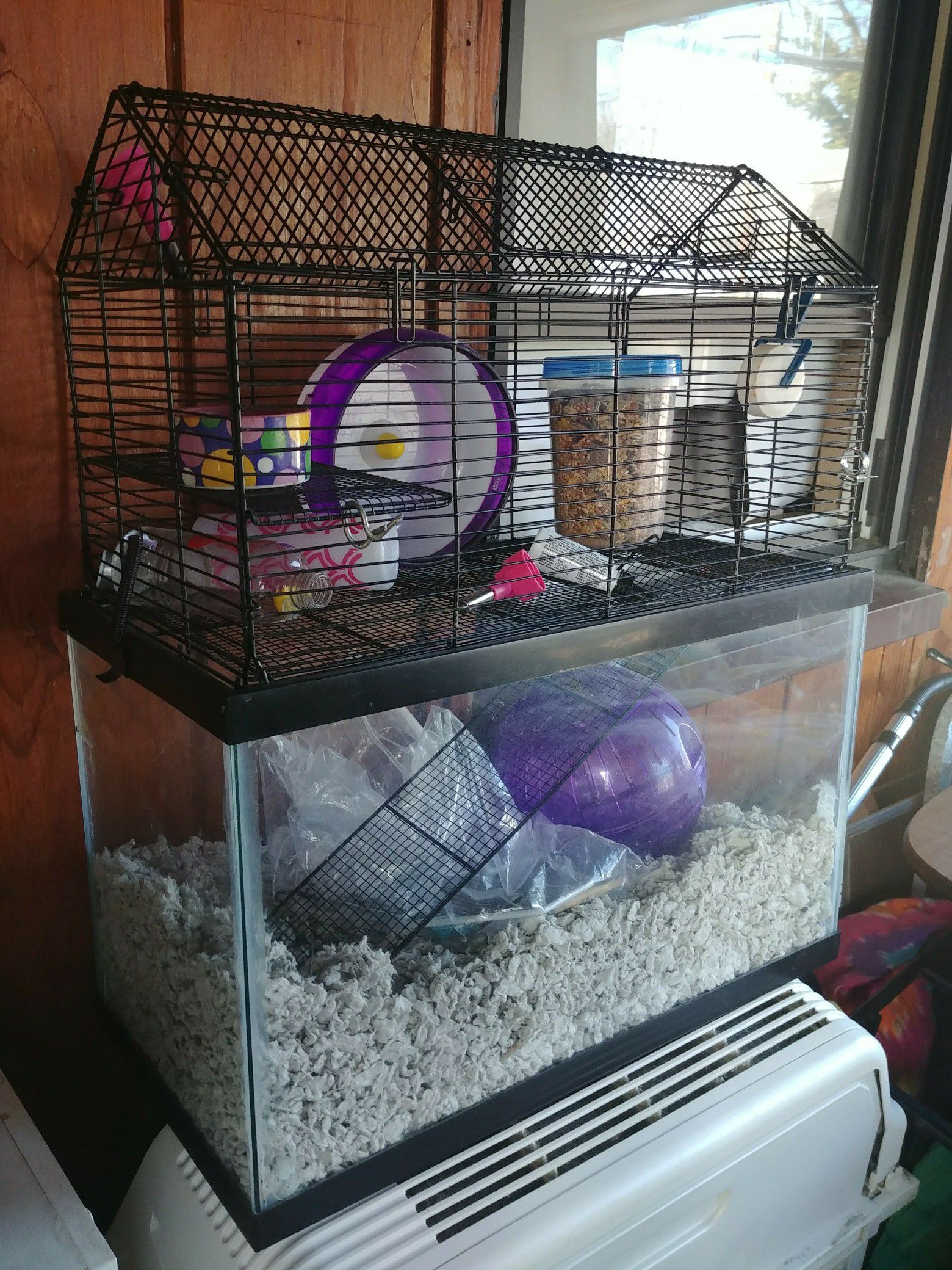 2 floor small animal cage and tank