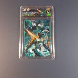 Ken Griffey Jr. 2024 Slab Cracked Ice REFRACTOR Original Art Novelty Card 