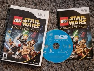 Lego Star Wars The Complete Saga Wii Nintendo Kids Family Video Game Complete Gaming Case Manual Disk