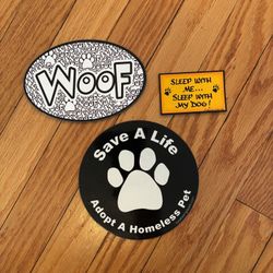 3 Dog Themed Magnets
