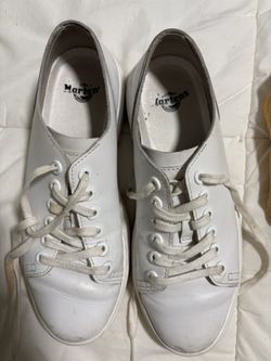 Dr Martens White Leather Sneaker Size 7