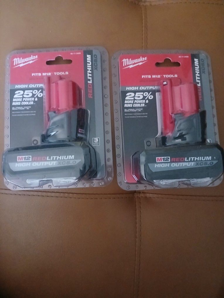 Milwaukee 12V Lithium-ion High Outage 5Ah Battery Pack