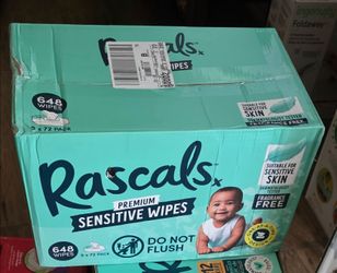 Rascals Premium Sensitive Baby Wipes 648 Count