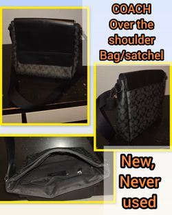 COACH Houston men's map bag