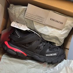 Balenciaga Track LED Sneakers - Black with Multi-Color Light-Up Soles