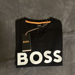 Hugo Boss Men Black T-Shirt