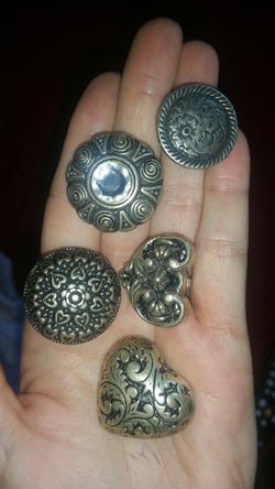 Sterling silver I think buttons