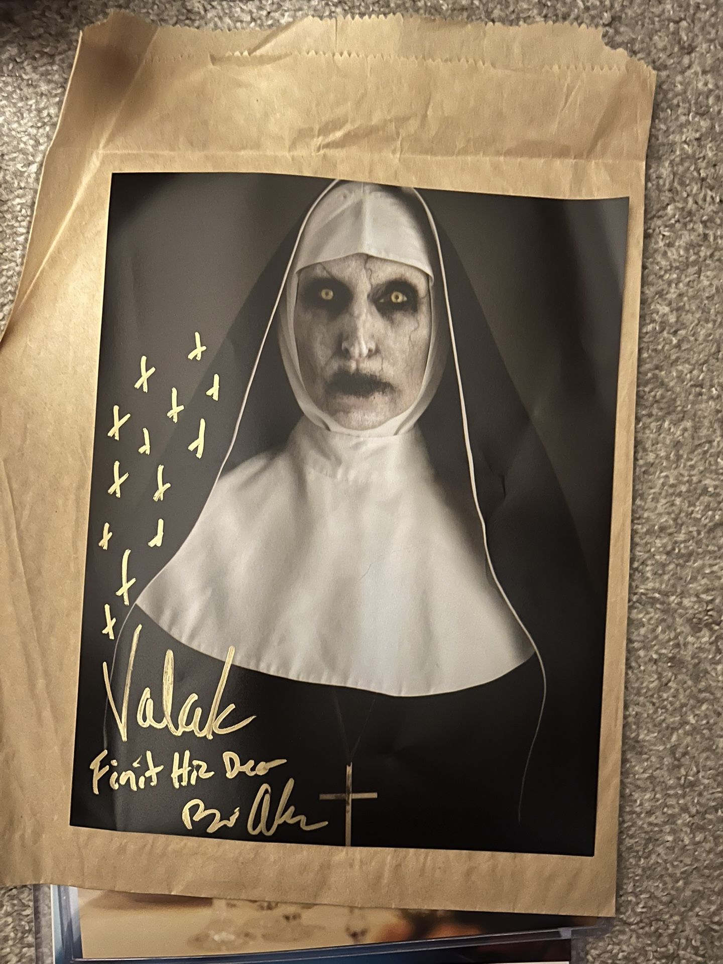 The Nun Photo Signed By Bonnie Aarons