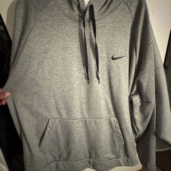 Nike Xxxl 3xl Big And Tall Dri-fit Collect Silver Hoodie