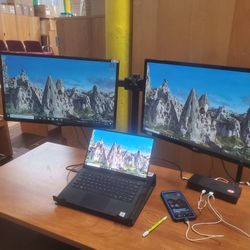Duo Monitors With DUO STAND And All Cables $100