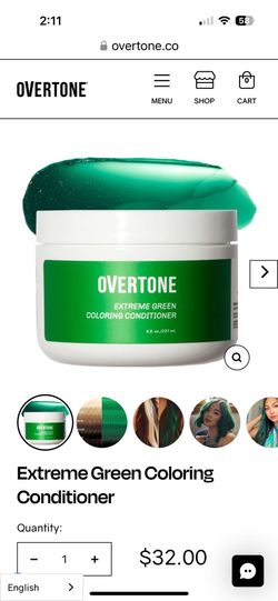 NEW Overtone Coloring Conditioner Extreme Green