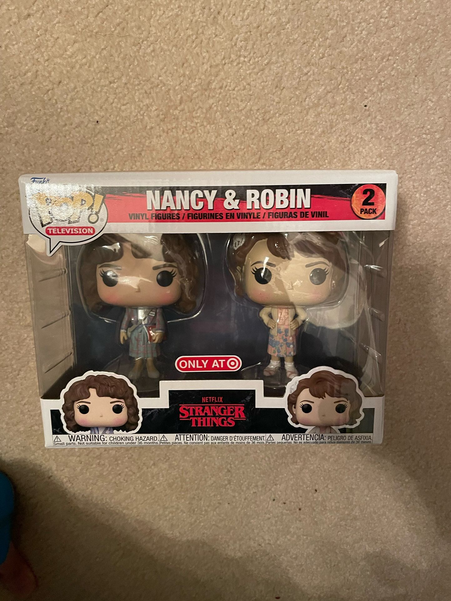 Funko Pop Two Pack Exclusive Nancy And Robin Stranger Things