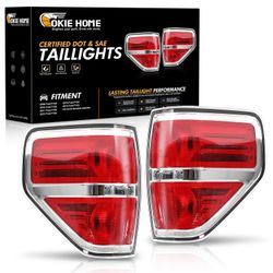 F150 Tail Lights Compatible for Ford F150 F-150 2009 2010 2011 2012 2013 2014 Tail Light Assembly Pickup Truck Smoked Rear Brake Lamp Taillights Passe