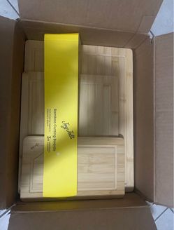 JoyJolt Bamboo Cutting Boards Set of 3