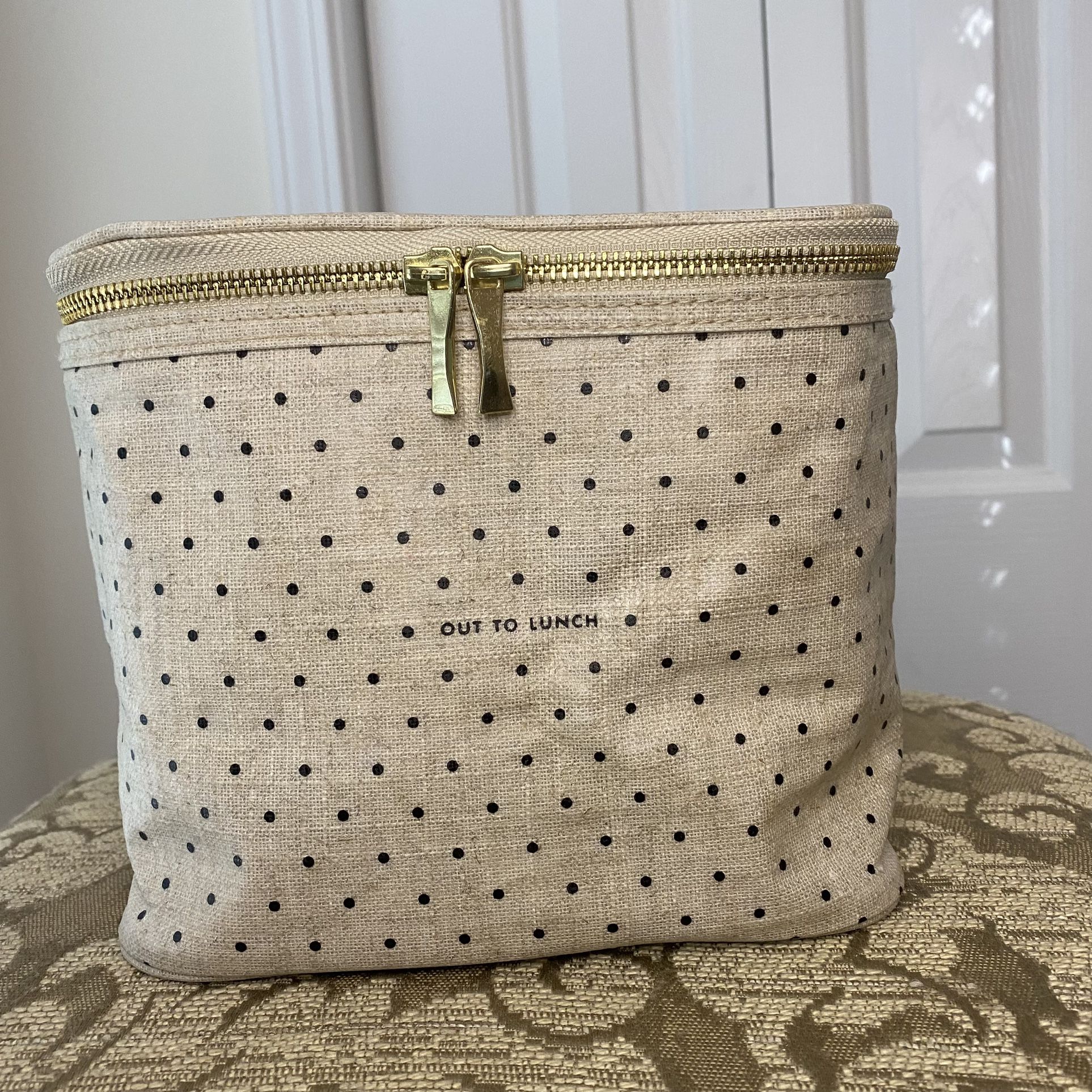 Kate Spade ♠️ Out to lunch insulated tote/Cosmetic bag Coated Canvas