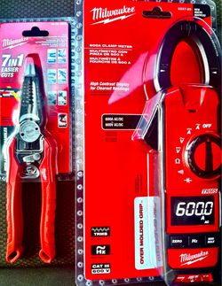 Milwaukee 7-in-1 Pliers & 600A Clamp Meter Bundle