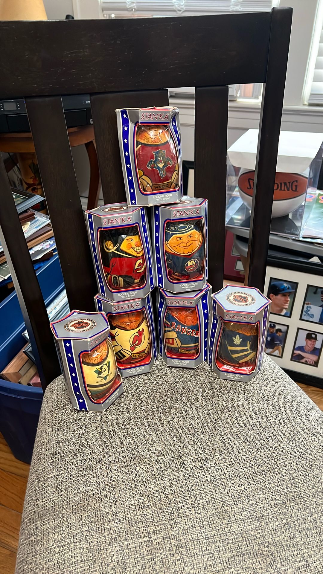 Rocking Figures With Chime Hand Made NHL