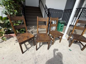 Wood chairs