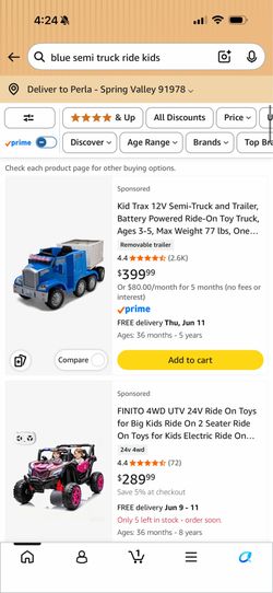 Kids Semi Truck