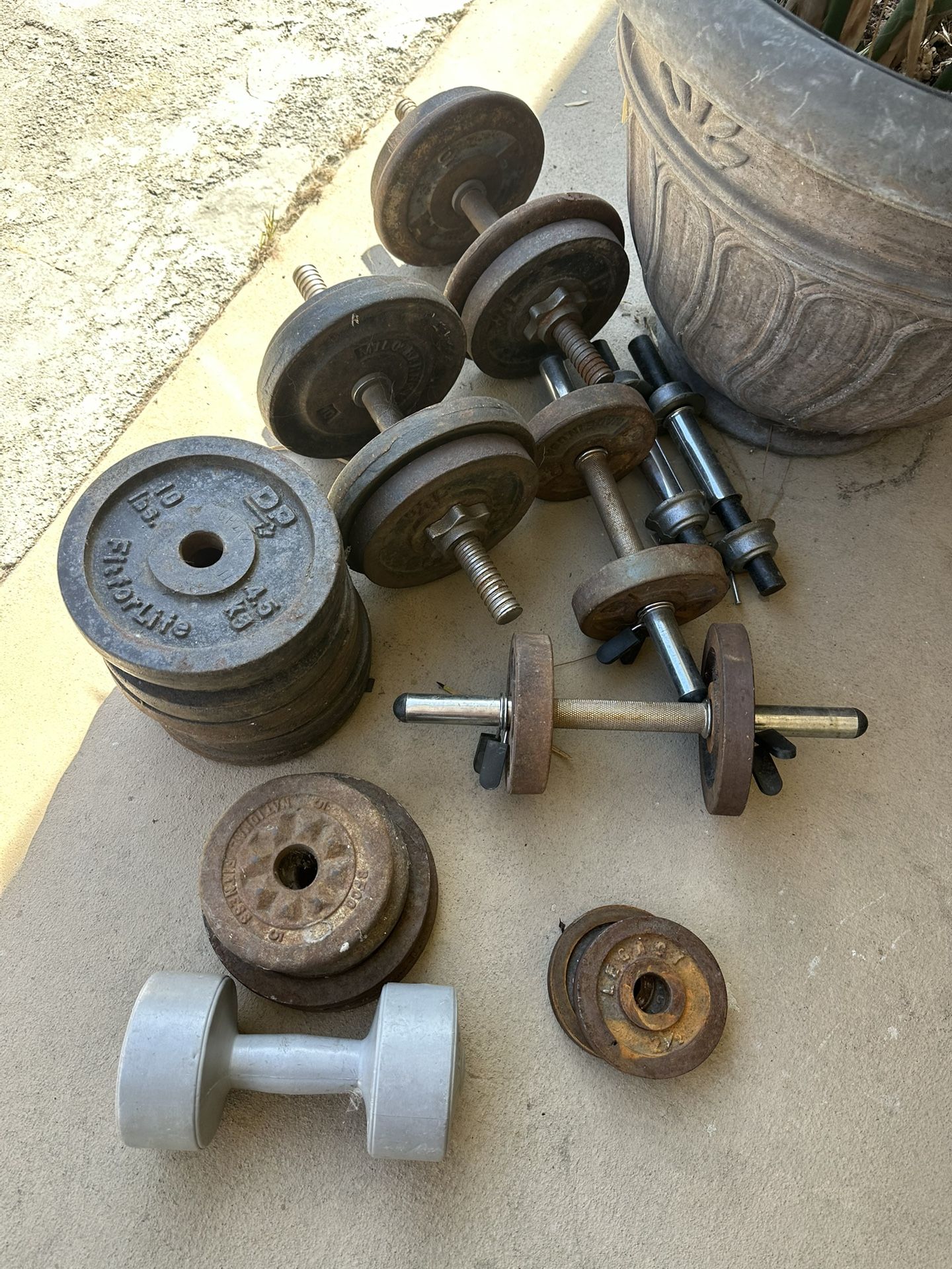Barbell, Dumbbells and Standard Plates