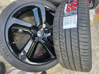 ENKEI OEM 19" Glossy Black HONDA ACCORD Wheels With New Tires