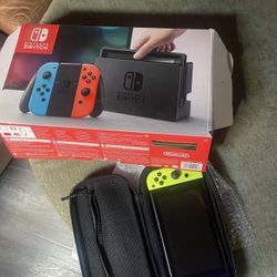 Nintendo Switch With SD 512 GB Card And Case