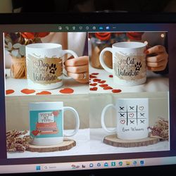 Valentines Coffee Mugs/ Tazas Para Cafe
