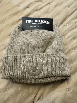 True Religion 2PC Beanie Set
