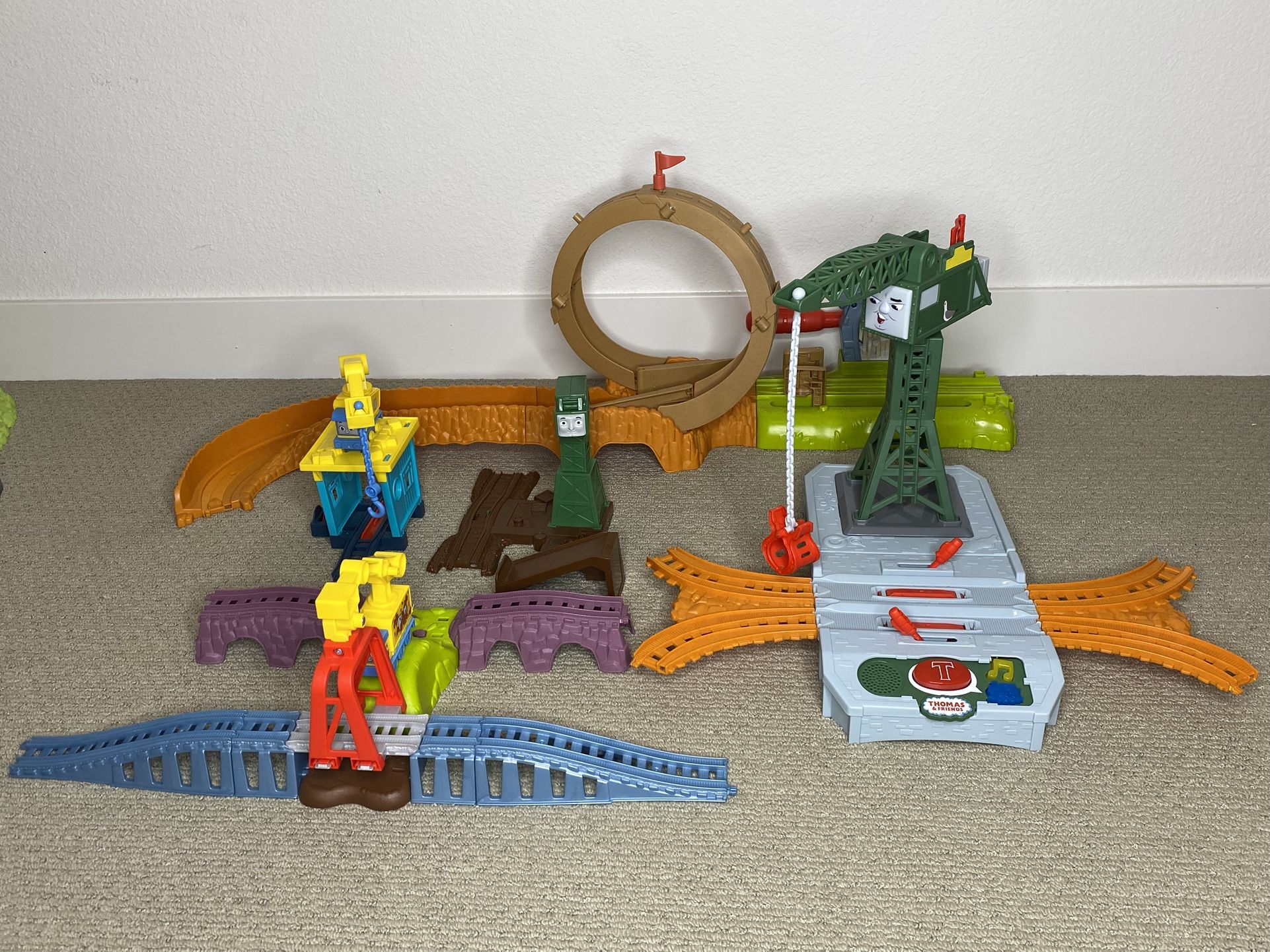 Thomas & Friends Train Set Lot Variety Crane Loop & Launch