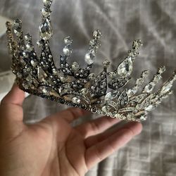 Rhinestone Full Crown Tiara