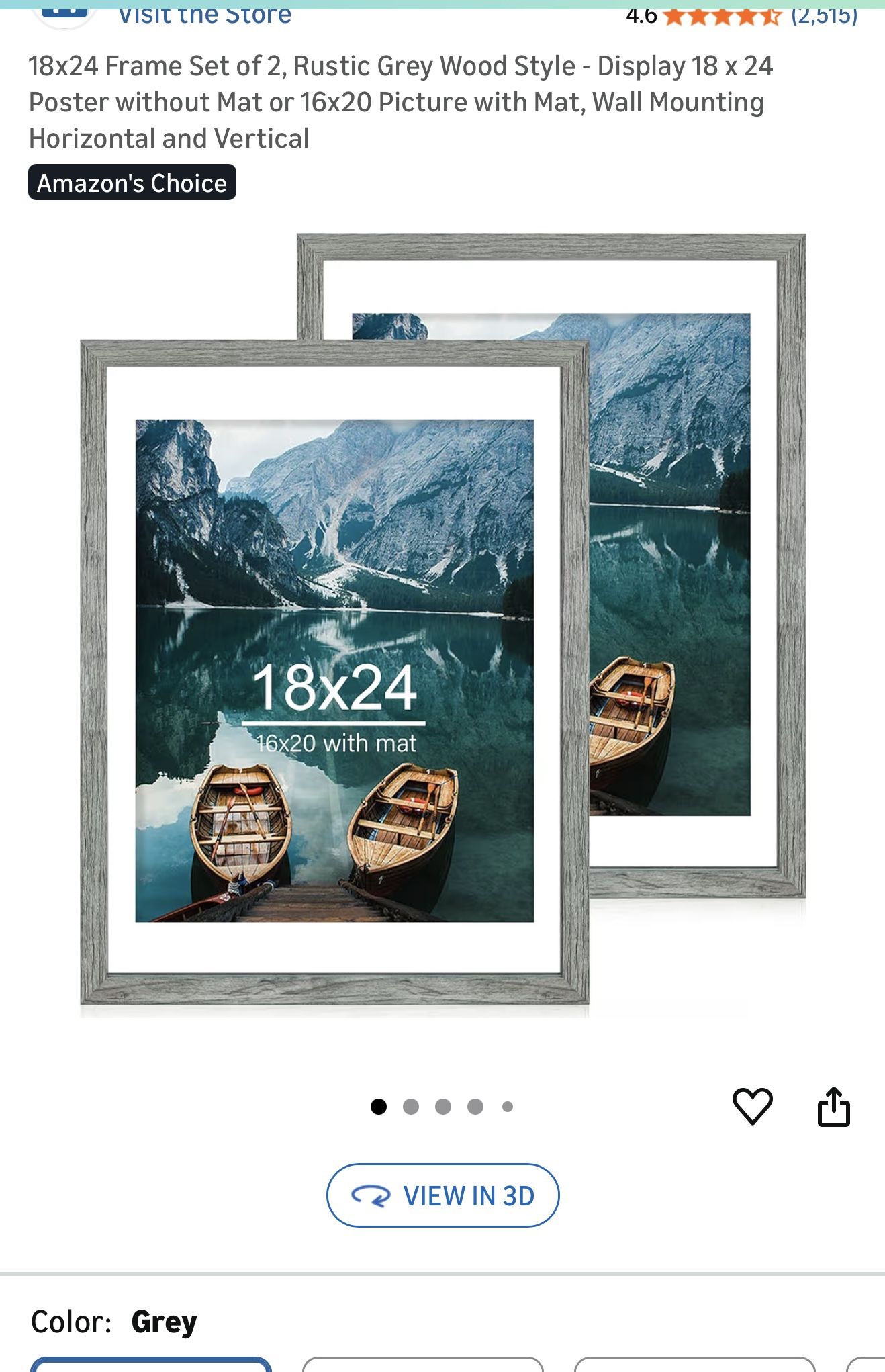 New.. 2, Rustic Grey Wood Style - Display 18 × 24 Poster without Mat or 16x20 with mat. (4165)