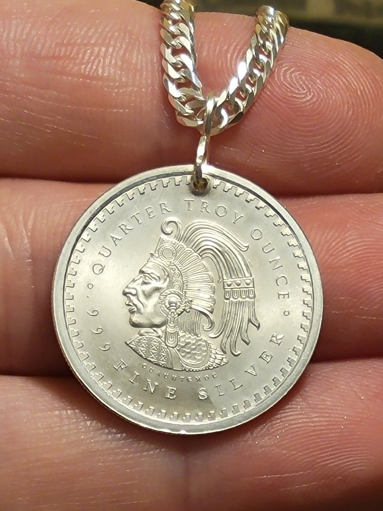 8g .999 Fine Silver Aztec Calendar 