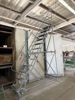 Cotterman steel rolling 10ft ladder