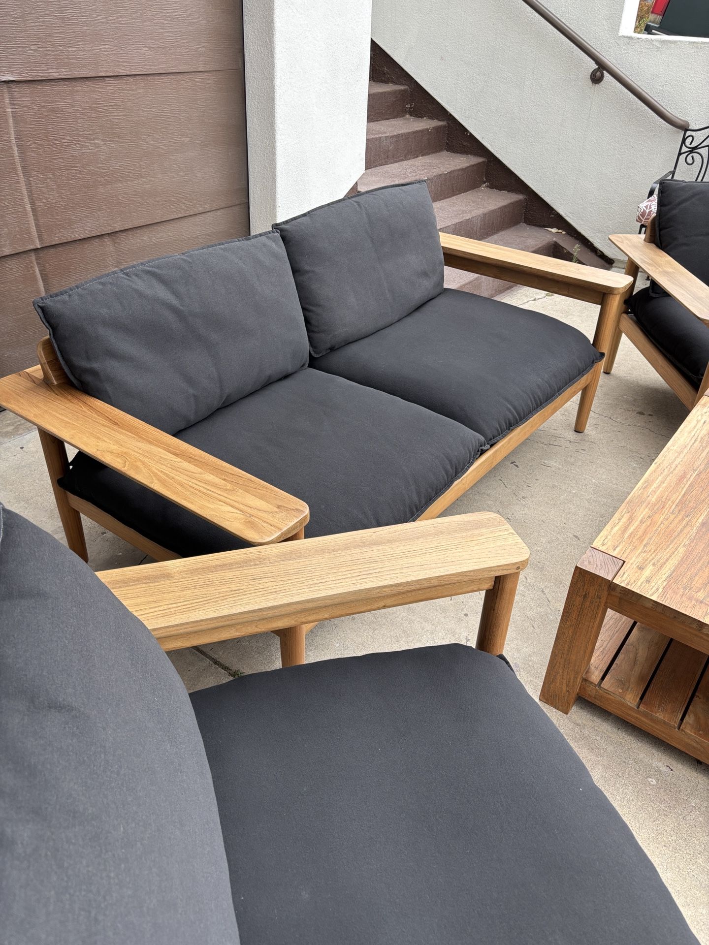 Design Within Reach Terassi Collection Outdoor Seating Set With sofa And 2 Chairs