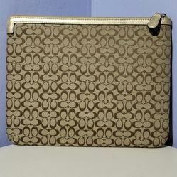COACH Signature Canvas Tablet Sleeve
