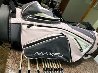 Maxfli golf bag, PINK & GRAY, perfect condition, Carry / stand bag with double straps, compartments for all your important items, GR888 condition, $12